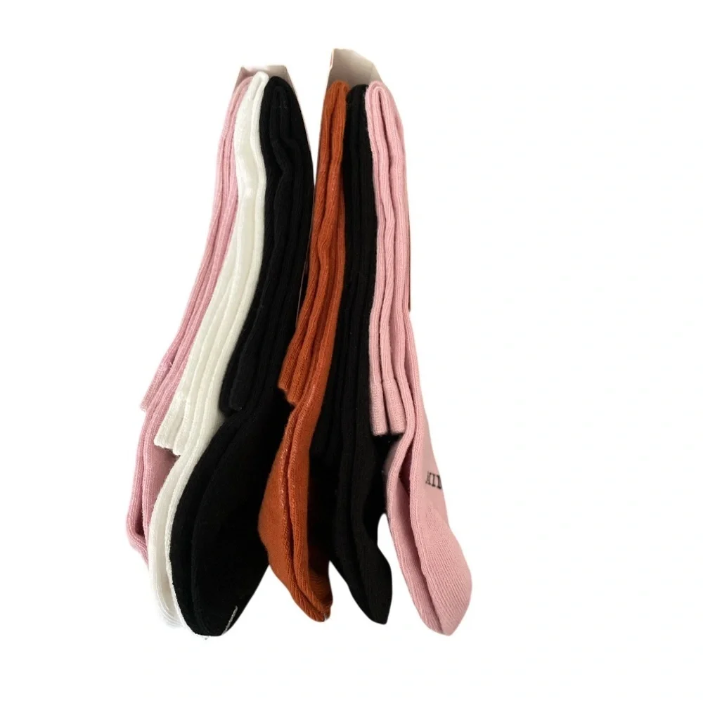 Pink and Brown Women's Socks